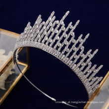 Novo chapéu de tiaras de casamento elegante de alta qualidade AAAzircon CZ Princesa